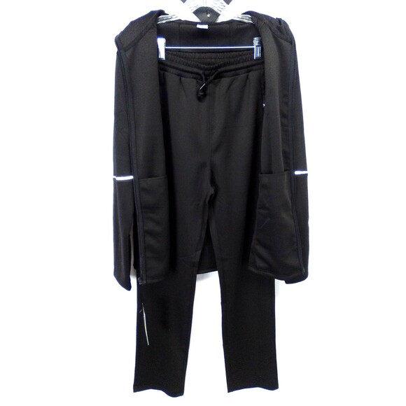 Tbmpoy Men's Hoodie Jacket Tracksuit 2 Pieces Jogging Suit Black Size Small - Picture 4 of 12